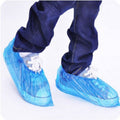 Disposable Waterproof Plastic Shoe Cover 50 Pairs - PACK OF 100 Pcs
