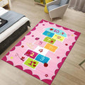 1pc Floral Number & Geometric Pattern Floor Mat For Living Room And Bedroom