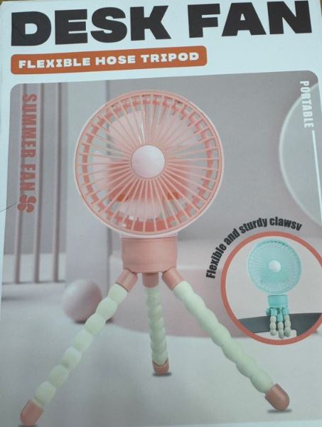 Portable Baby Stroller Fan, 4000mAh, Baby Fan for Stroller and Car Seat