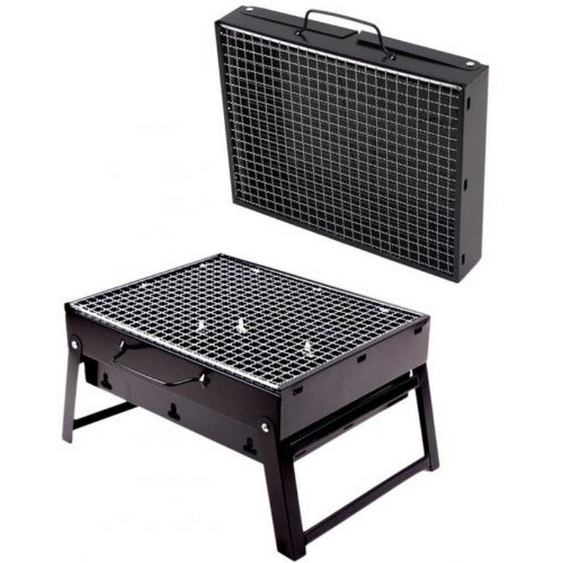 Portable Charcoal BBQ Grill – Folding Barbecue Grill for Outdoor Cooking – Black – Best for Picnic & Camping in Pakistan