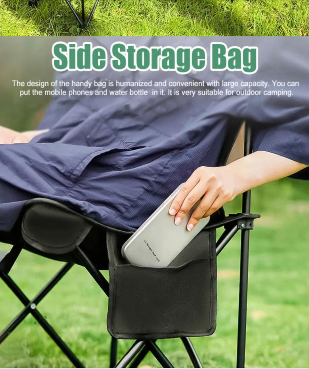 Portable Waterproof Fishing Folding Chair, Outdoor Camping Chair for Fishing Beach