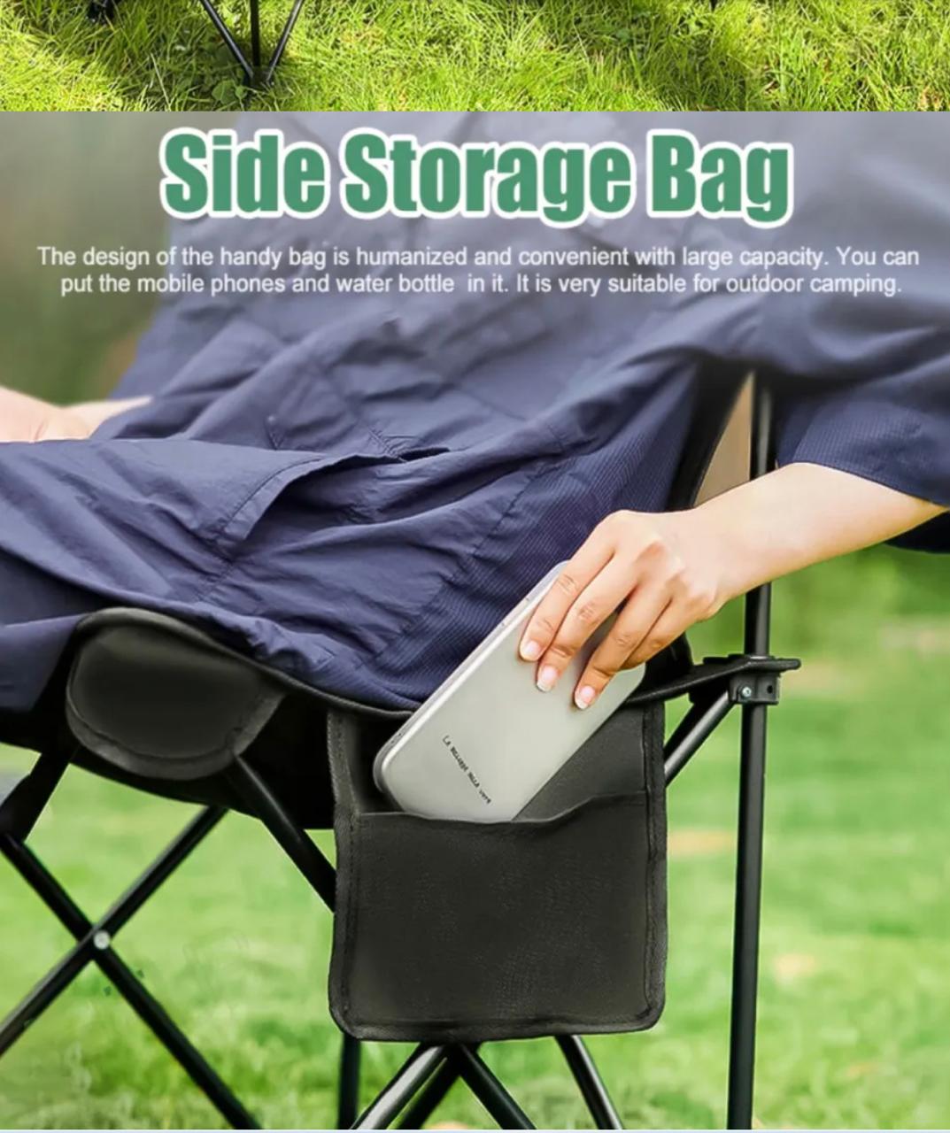 Portable Waterproof Fishing Folding Chair, Outdoor Camping Chair for Fishing Beach