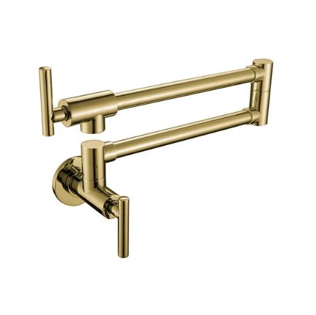 Pot Filler Kitchen Faucet Double-Handle Wall Mount