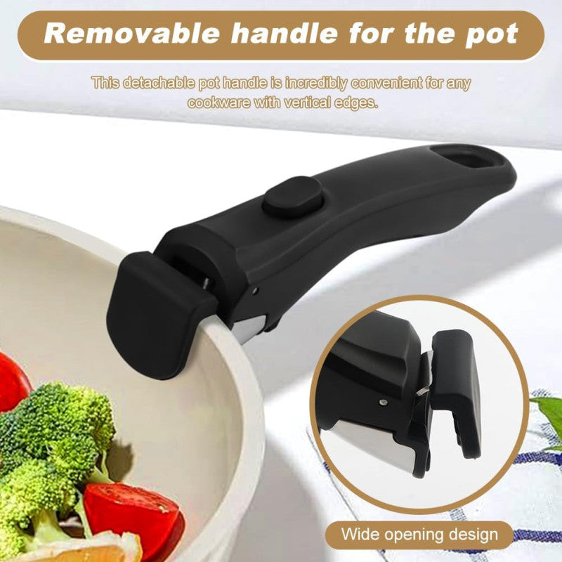 Pot Handle Detachable Replaceable Cookware Handle For Home Outdoor Camping