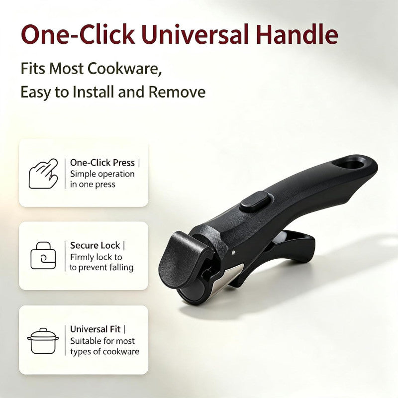 Pot Handle Detachable Replaceable Cookware Handle For Home Outdoor Camping