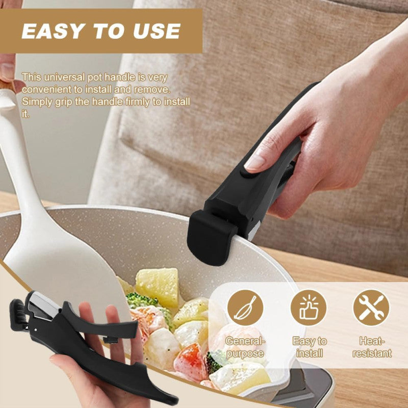 Pot Handle Detachable Replaceable Cookware Handle For Home Outdoor Camping