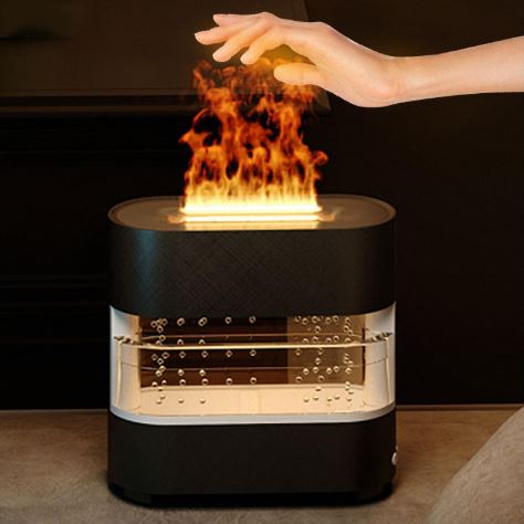 Rain Drops Simulation Flame Humidifier
