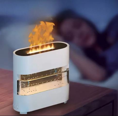 Rain Drops Simulation Flame Humidifier