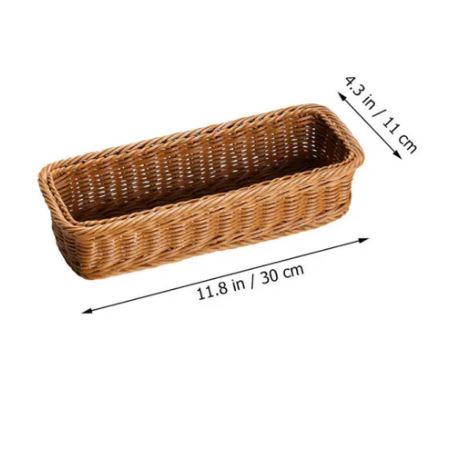Ratan Cutlery Organizer Basket