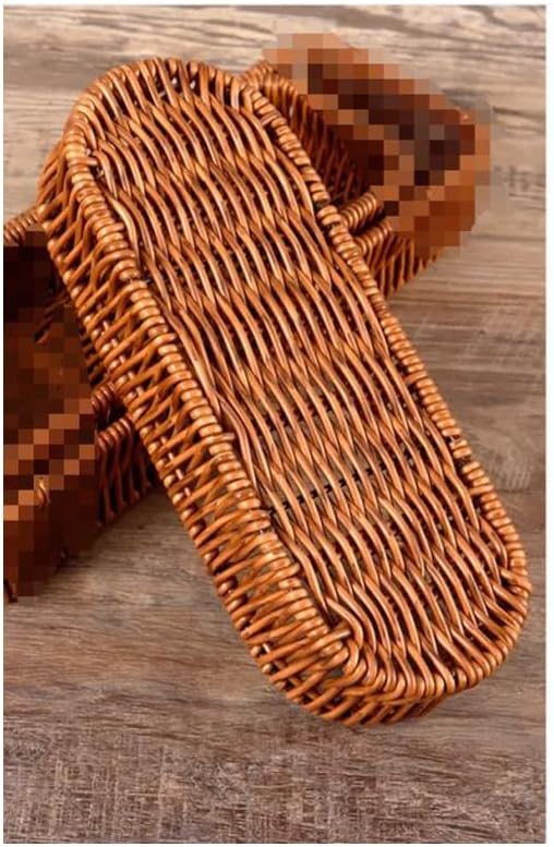 Multipurpose Imitation Rattan Oval Bread Basket
