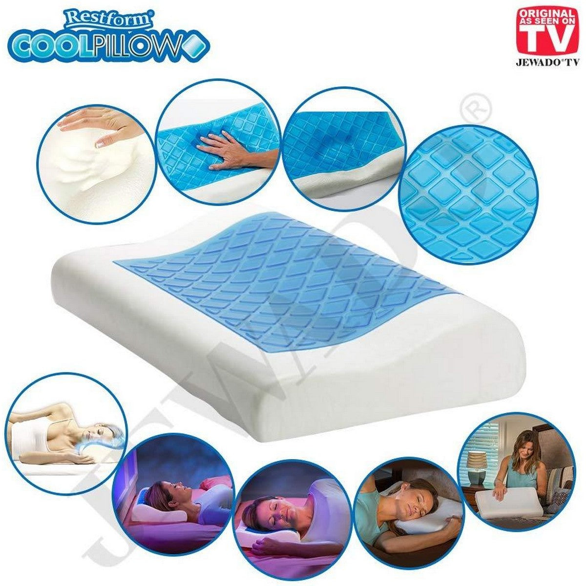 Restform Cool Pillow Viscoelastic Cooling Pillow