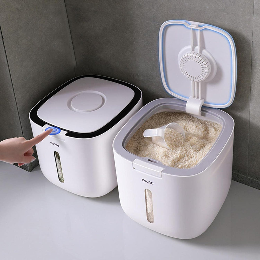 10Kg Moisture-Proof Rice Grain Storage Box, Nano Bucket For Kitchen Container