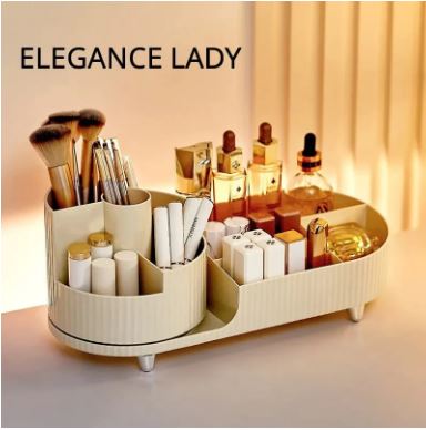 Glamour Beauty Organizer Rotating Makeup Display Storage Organizer