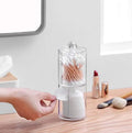 Dual-Tier Acrylic Storage Organizer for Cotton Swabs and Pads