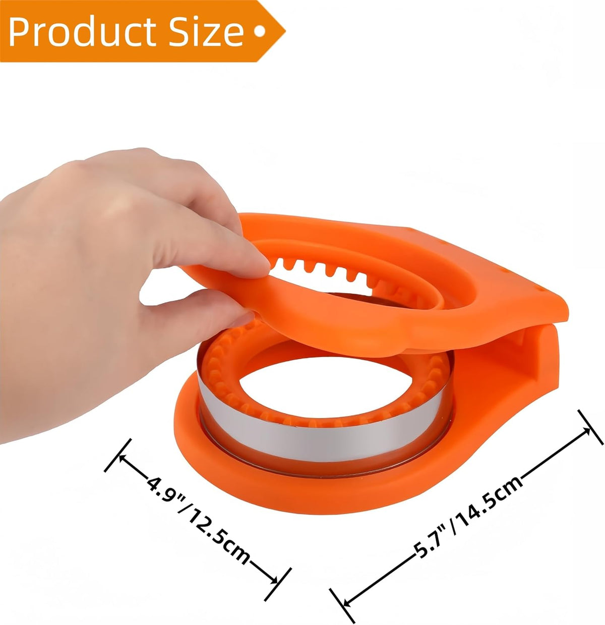 1 Pack Round Sandwich Cutter and Sealer, Bread Pocket Maker for School Lunches, Picnic, Camping