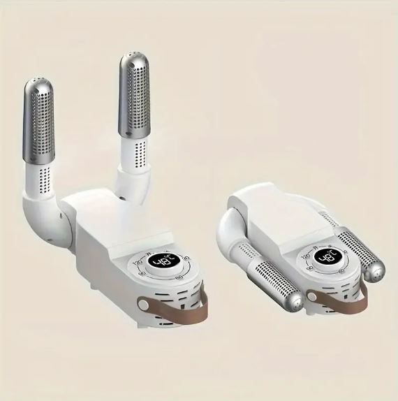 Portable Electric Boot Dryer, Boot Warmers/Dryer, Portable Boot Dryer with Heat Fan Portable Folding Design and Timer