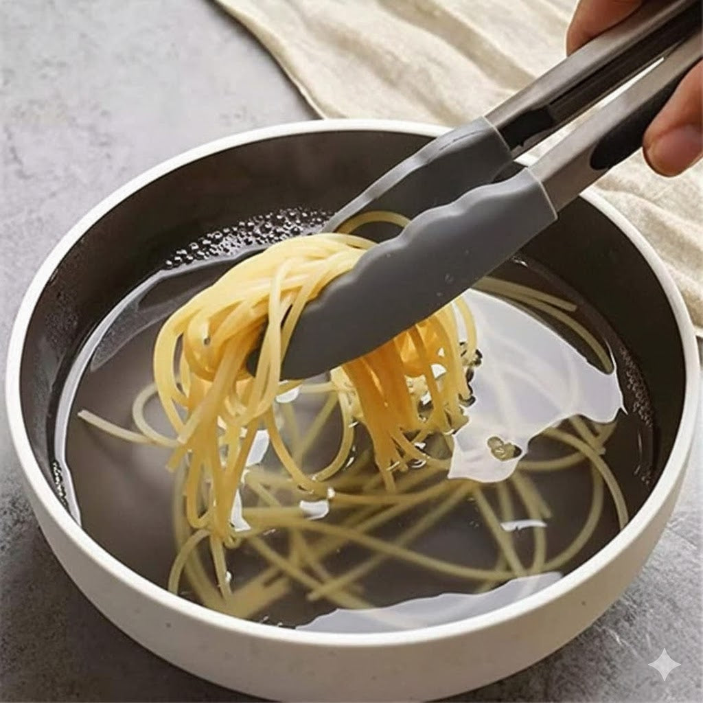 Silicone Cooking Tongs, Kitchen Food Tongs Silicone Grip for BBQ Grilling Turner