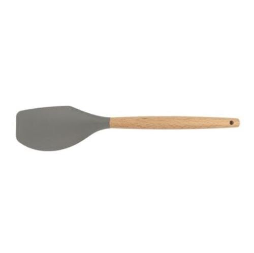 Silicone Curler Spatula Wooden Handle