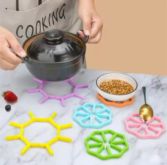 (Pack Of 2) Silicone Heat Insulation Pot Mat