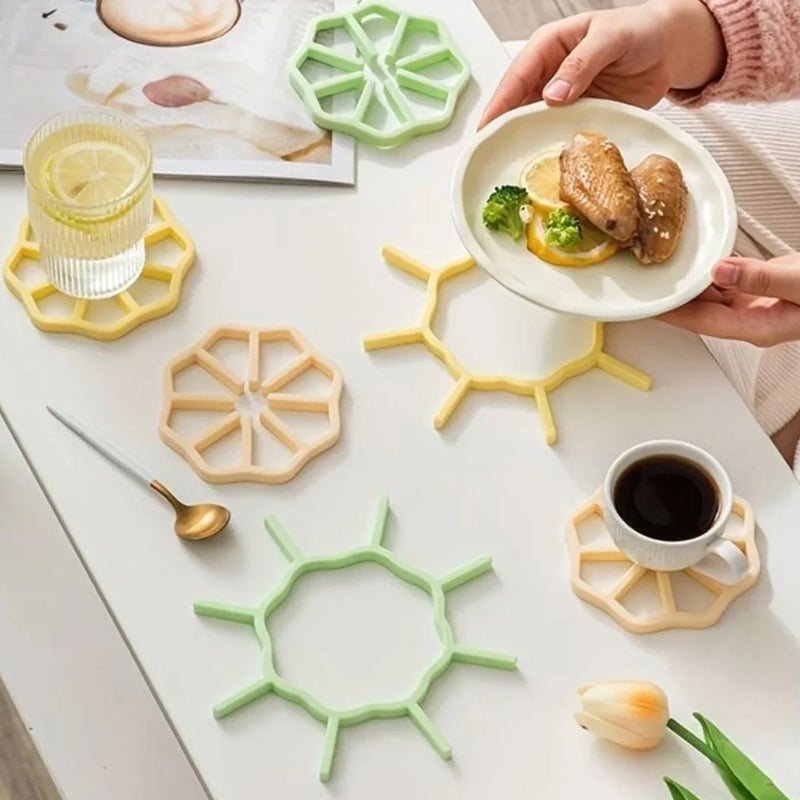 (Pack Of 2) Silicone Heat Insulation Pot Mat