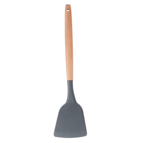 Silicone Spatula Wooden Handle, Silicone Cooking Utensils Cookware for the Kitchen