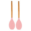 Wooden Handle Silicone Spatula Flexible & Heat-Resistant