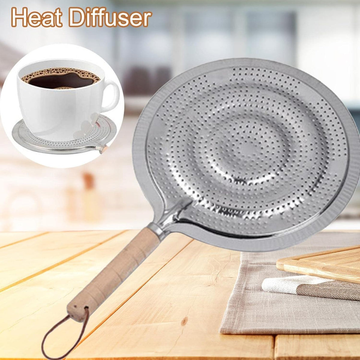 Simmer Ring - Heat Diffuser Reducer Flame Guard Simmer Plate, Slow Cook Ring Heat Reducer