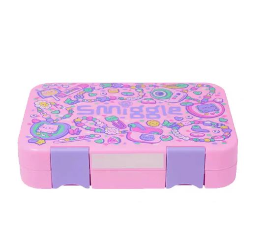 Smiggle - 4 Compartment Lunch Box Girly Design