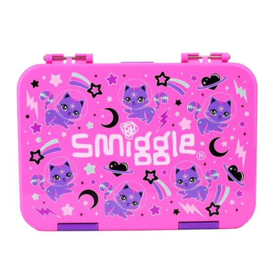 Smiggle - 4 Compartment Bento Lunch Box Cat Design