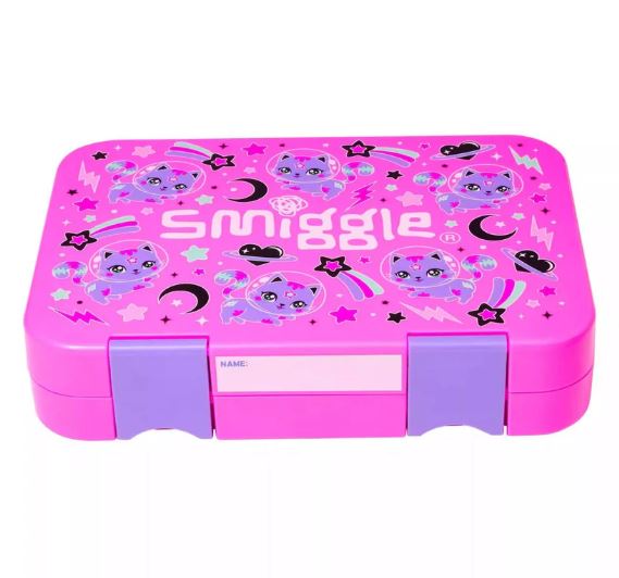 Smiggle - 4 Compartment Bento Lunch Box Cat Design