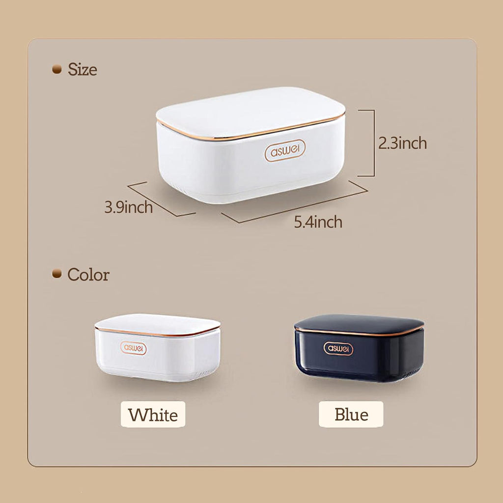 Soap Dish for Bar Soap with Drip Tray and Lid, Plastic Soap Container Drainage Inner Layer Keeps The Soap Dry