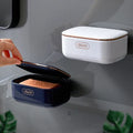 Soap Dish for Bar Soap with Drip Tray and Lid, Plastic Soap Container Drainage Inner Layer Keeps The Soap Dry