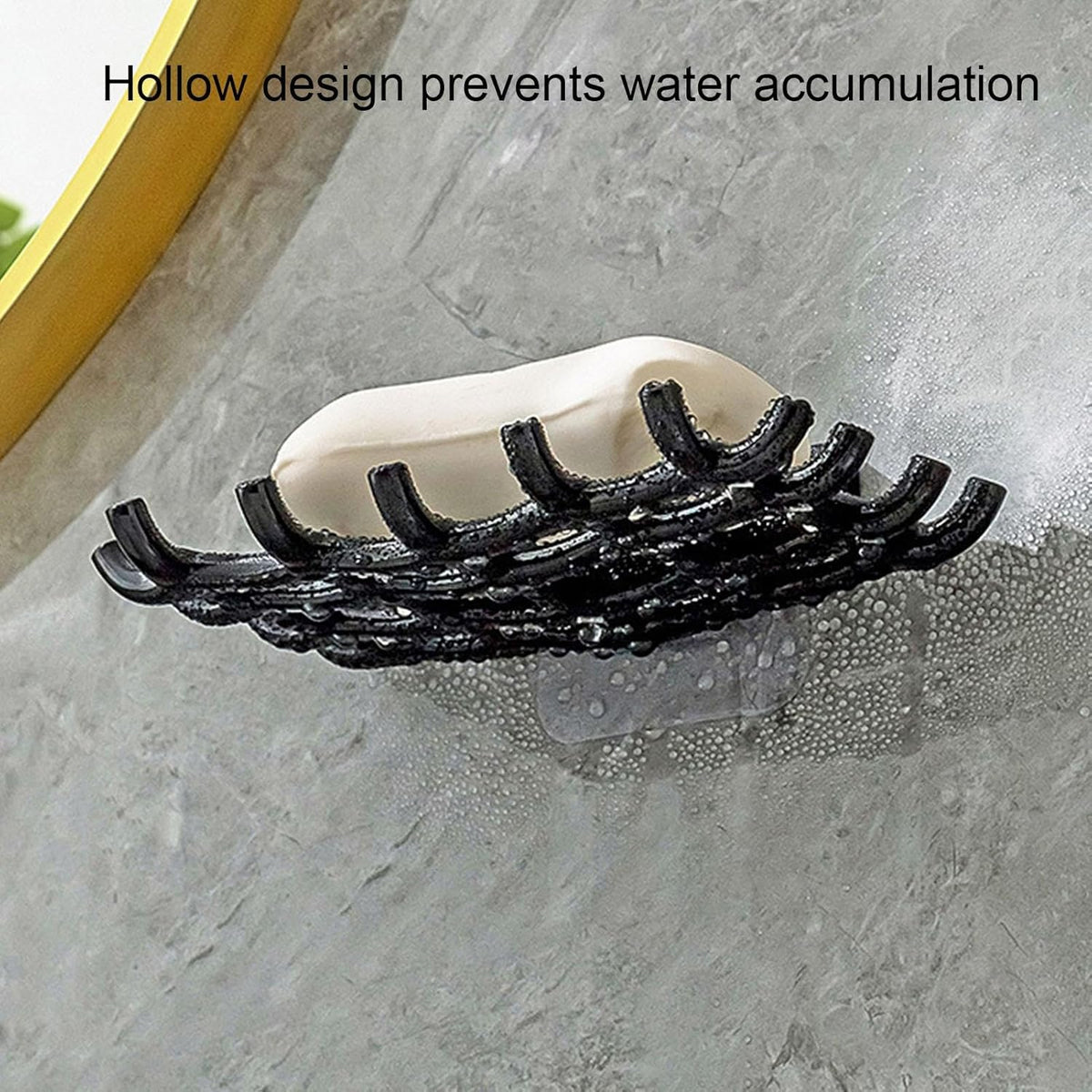 Soap Holder for Shower - Self-Adhesive Soap Holder for Shower, Rattan Soap Holder | Drill-Free Installation Shower Soap Dish
