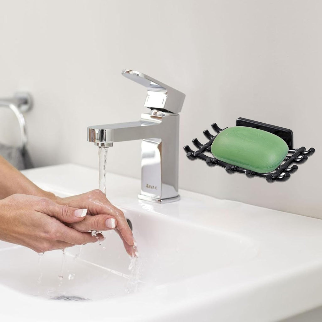 Soap Holder for Shower - Self-Adhesive Soap Holder for Shower, Rattan Soap Holder | Drill-Free Installation Shower Soap Dish