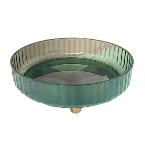 Spice Organizer Bucket Lightweight Snack Storage Container 360° Rotation Multifunction Anti-deformation for Cabinet (Transparent Green)