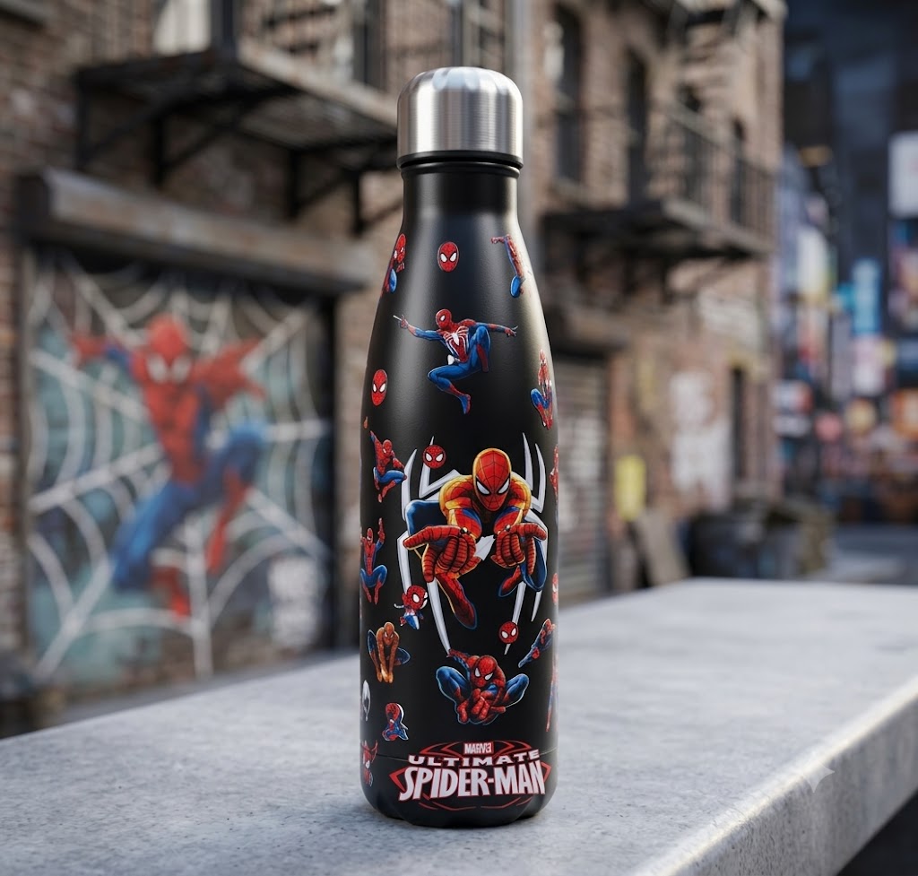 Spider-Man Themed Stainless Steel Water Bottles 500ML