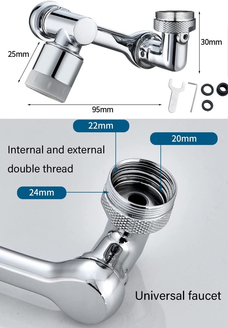 Universal Splash Filter Faucet Rotating
