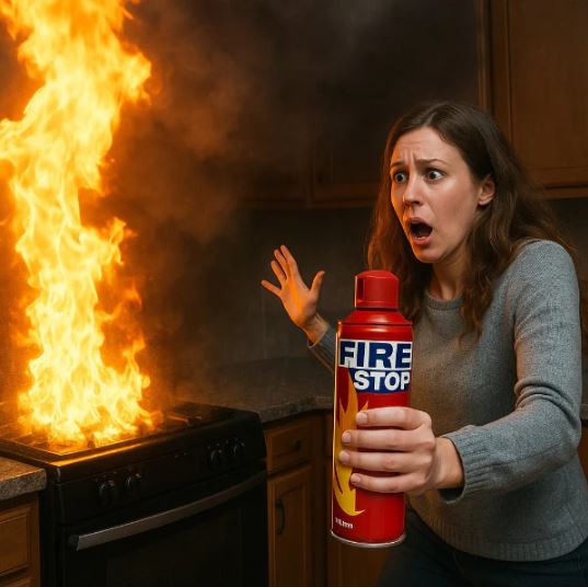 Fire Stop Portable Foam Spray Fire Extinguisher – 500ml | Quick Emergency Flame Suppressant for Home, Kitchen & Car Safety