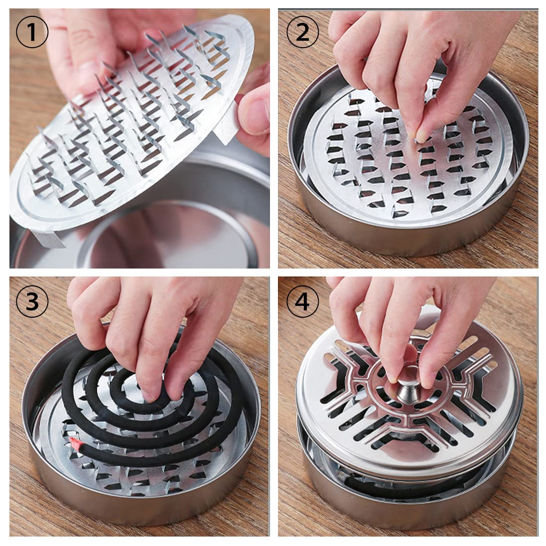 Stainless Steel Mosquito Coil Holder