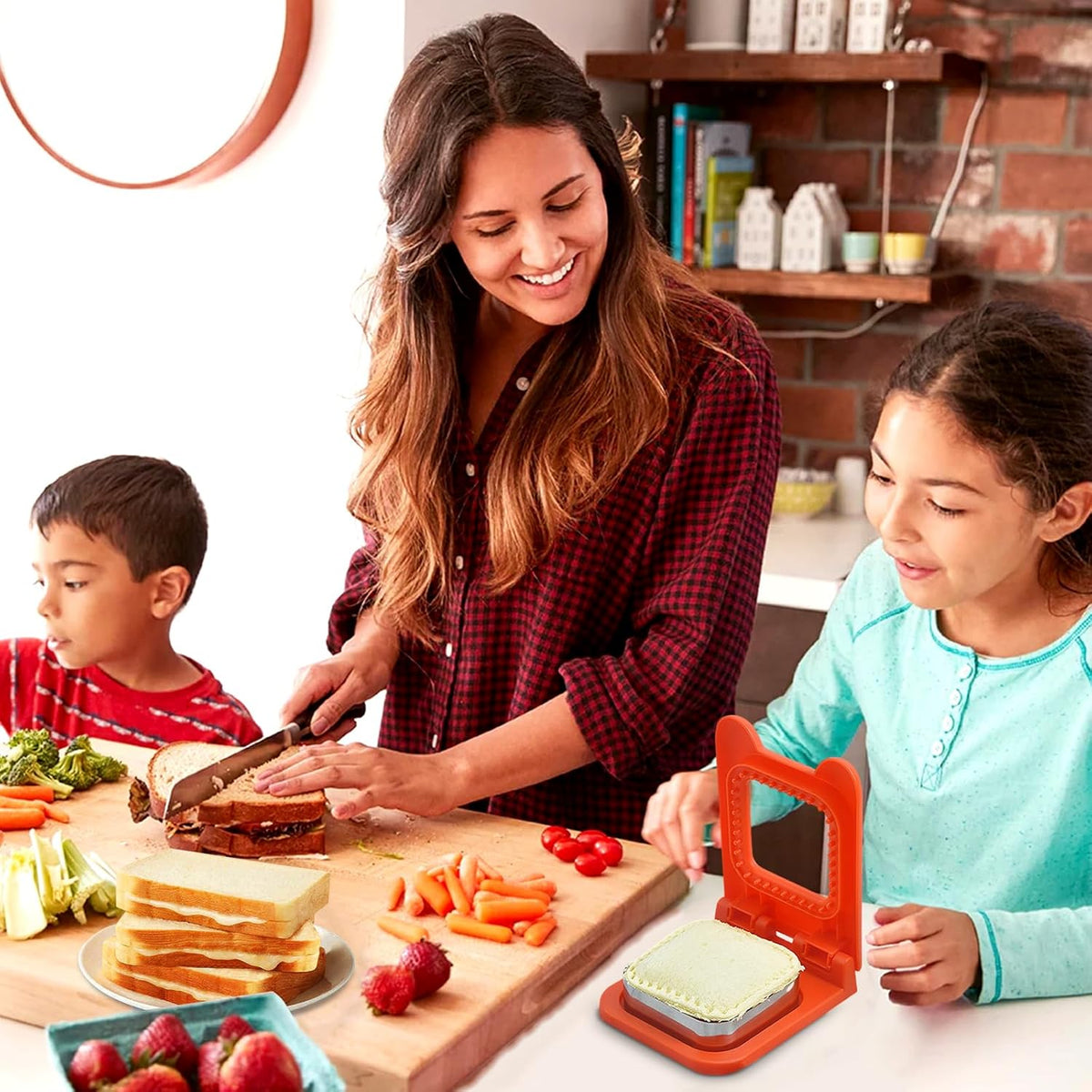 Stainless Steel Pocket Sandwich Maker, Sandwich Cutter and Sealer for Kids