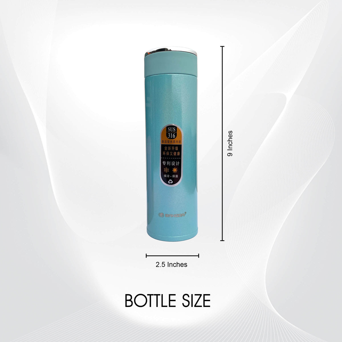 500ml Premium Insulated Stainless Steel Vacuum Water Bottles Flasks for Hot and Cold Drinks for Traval, Hiking, Camping