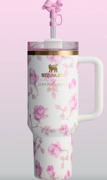 The Stanley x LoveShackFancy Quencher | 40 OZ - Ribbon Rosa