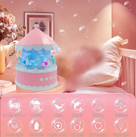 High Quality Starry Carousel Night Light Projector