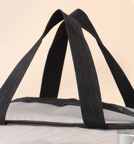 (Pack of 3) Large-Capacity Travel Storage Cosmetic Bag with Zipper Closure Eco-Friendly Mesh Waterproof