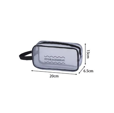 (Pack of 3) Large-Capacity Travel Storage Cosmetic Bag with Zipper Closure Eco-Friendly Mesh Waterproof