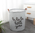 Storage Bins, Nursery Hamper, Canvas Laundry Basket Foldable with Waterproof PE Coating Large Storage Baskets for Kids Boys and Girls, Office, Bedroom, Clothes,Toys