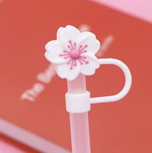 1pc Tumbler Straw Toppers - Flowers