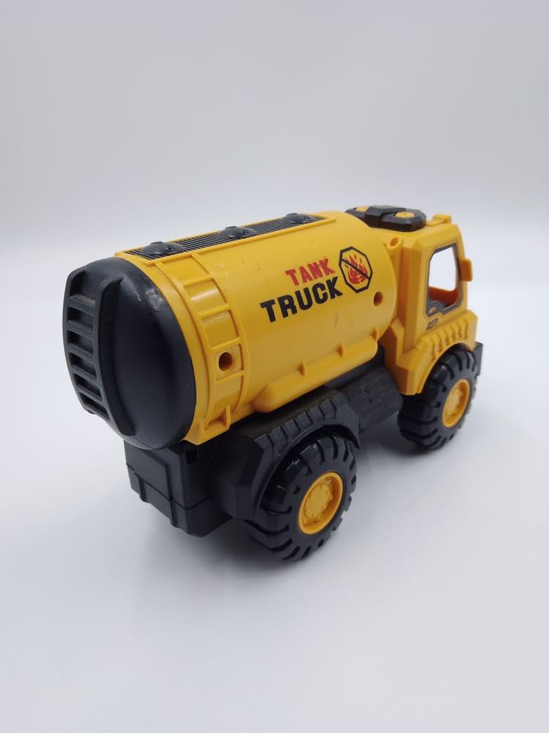 Construction Truck Friction Power Toy Trucks, Tank Truck Push