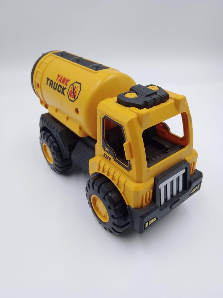 Construction Truck Friction Power Toy Trucks, Tank Truck Push