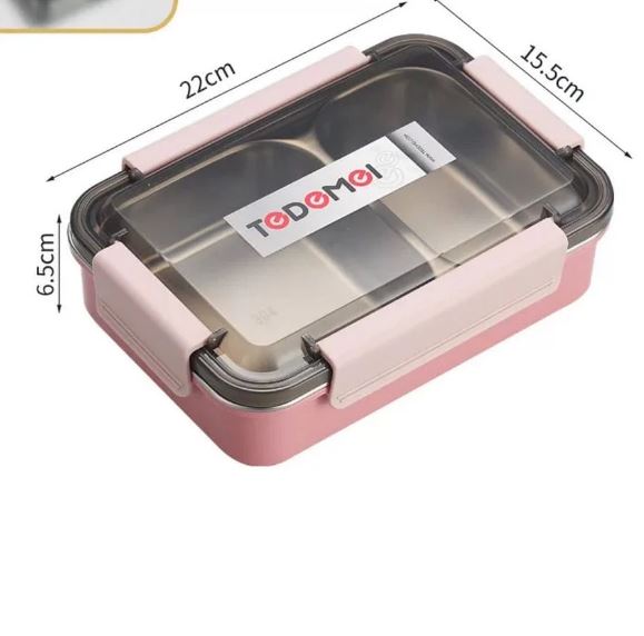 Tedemei Stainless Steel Lunch Box 2 Compartment